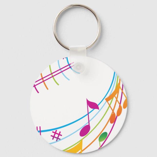 Music Art Key Ring (Front)