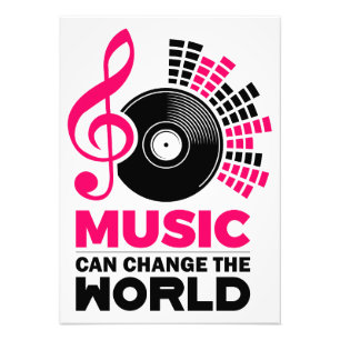 Music Art Music Can Change The World Photo Print
