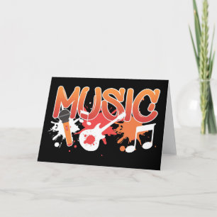Music Art Music Instruments Card