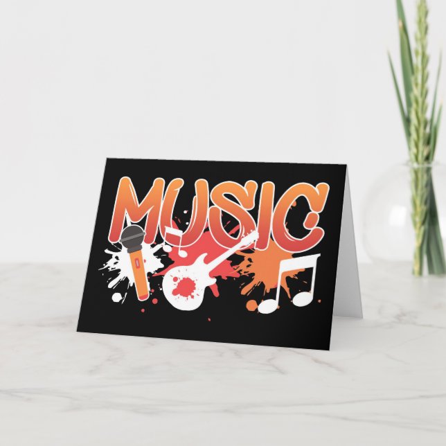 Music Art Music Instruments Card (Front)