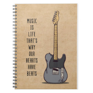 Music Art Music Is Life Notebook