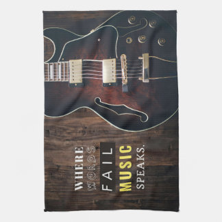 Music Art Music Speaks Tea Towel