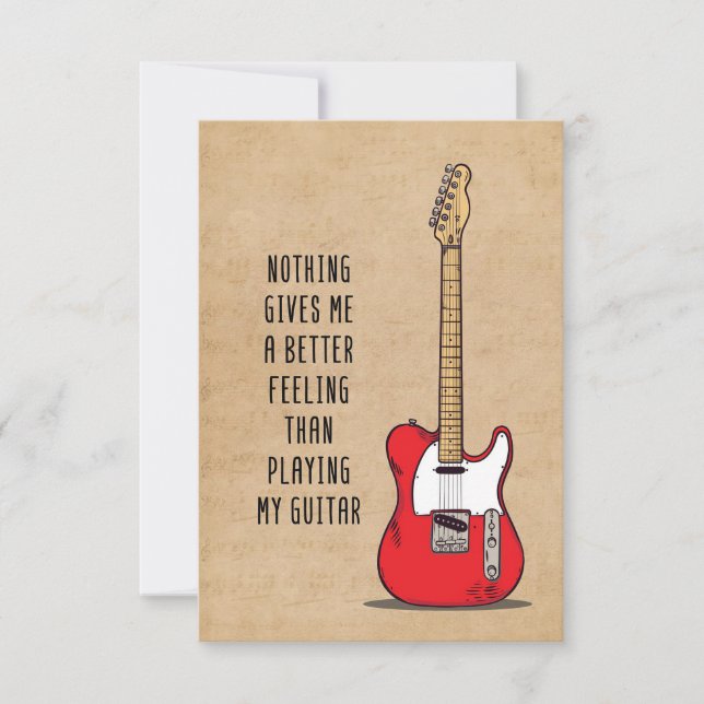 Music Art Nothing Gives Me A Better Thank You Card (Front)