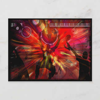 Music Art Postcard