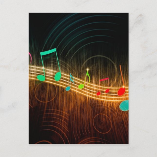 Music Art Postcard (Front)