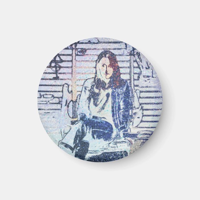 Music Art Print Magnet (Front)