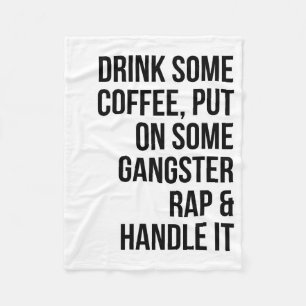 Music Art Rap And Handle It Fleece Blanket
