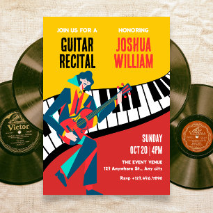 Music art recital invitation