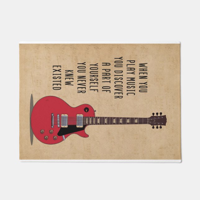 Music Art When You Play Music Doormat (Front)