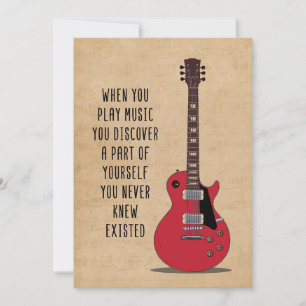 Music Art When You Play Music Invitation