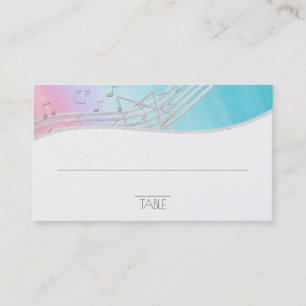 Music Bar Mitzvah Seating Card