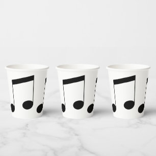 Music Beam Note, Paper Cups