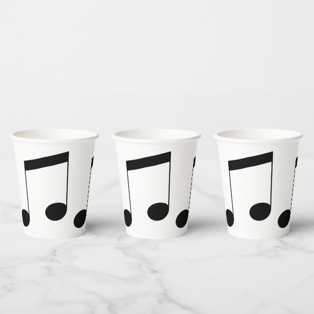 Music Beam Note, Paper Cups (Multi)