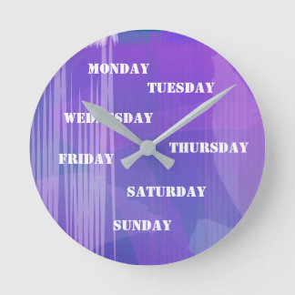 Music Beat Purple Wall Clock