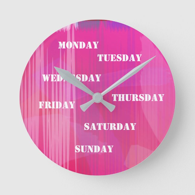 Music Beat Red Wall Clock (Front)