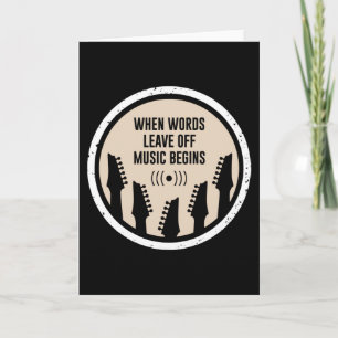 Music Begins Card