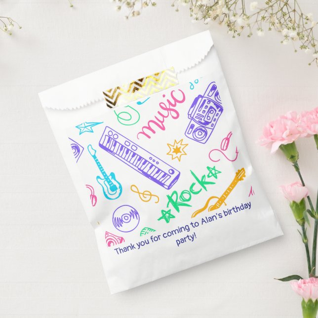 Music Birthday Party Favour Bag (Sealed)