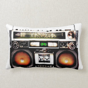 Music Boom Box Lumbar Cushion