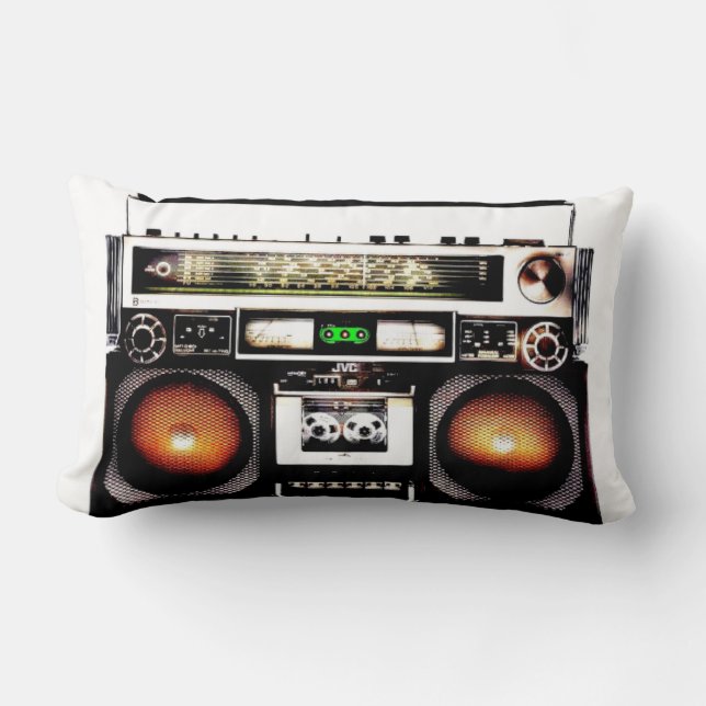 Music Boom Box Lumbar Cushion (Front)