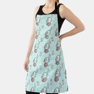 music boy pattern apron