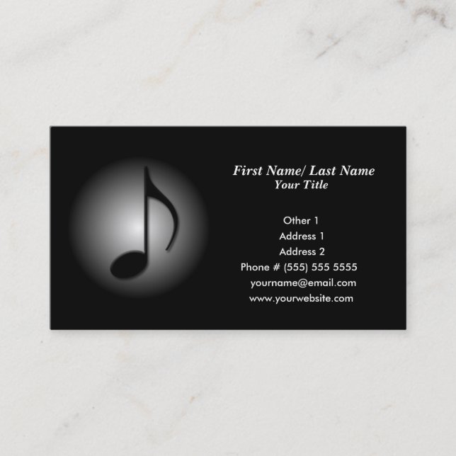Music Business Card (Front)