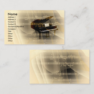 music business card