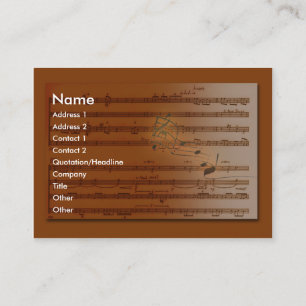 music business card
