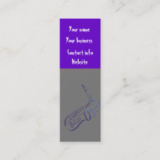 Music Business card bookmark