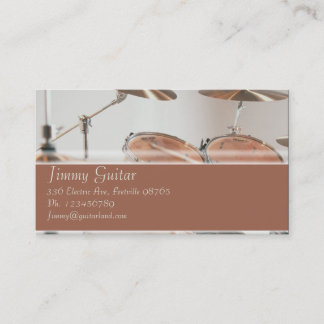Music Business Card - Drum Kit