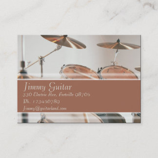 Music Business Card - Drum Kit