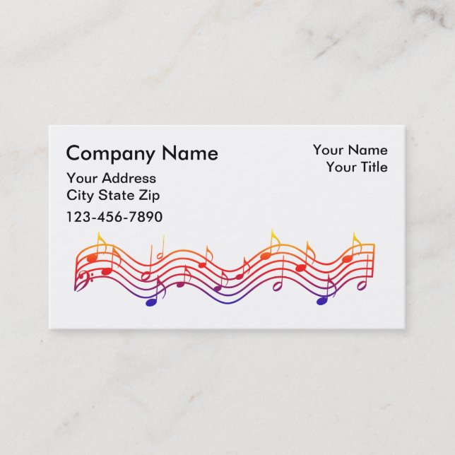 Music Business Cards (Front)