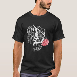 Music Butterfly Music Note Music Teacher Lover T-Shirt