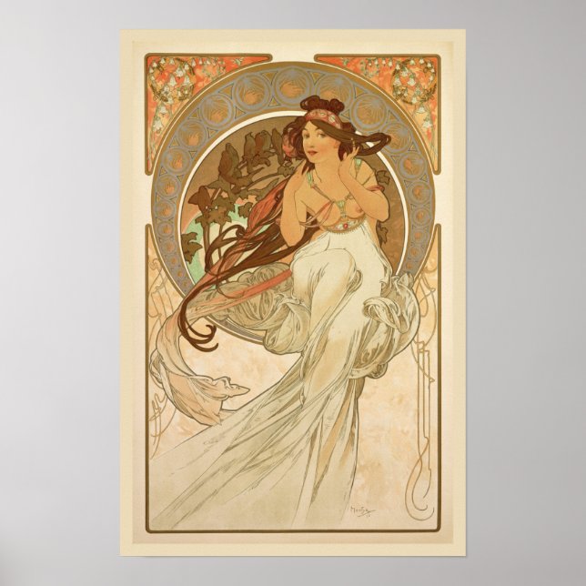 Music by Alphonse Mucha Poster (Front)
