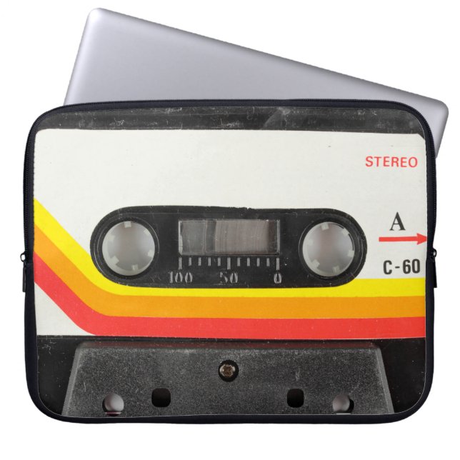 Music cassette laptop sleeve (Front)
