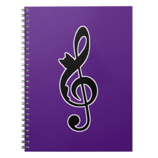 Music Cat Clef   Notebook