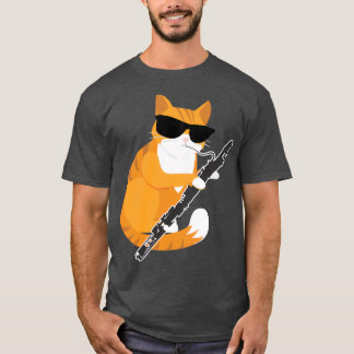 Music Cat Sunglasses Bassoonist Musician Bassoon T-Shirt