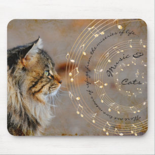 Music & Cats Mousepad