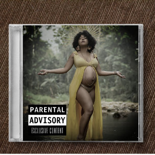 Music CD Album Cover Baby Shower Invitation