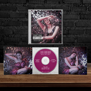 Music CD Album Cover Booklet Birthday Party Tri-Fold Invitation