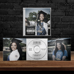 Music CD Album Cover Booklet Graduation Tri-Fold Announcement