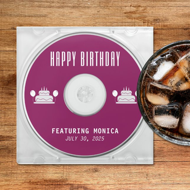 Music CD Case Album Cover Birthday Party Glass Coaster (Music CD Case Album Cover Birthday Party Glass Coaster
)