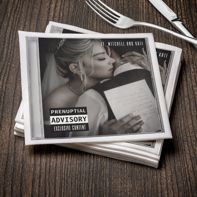 Music CD Case Album Cover Wedding Napkin (Creator Uploaded)