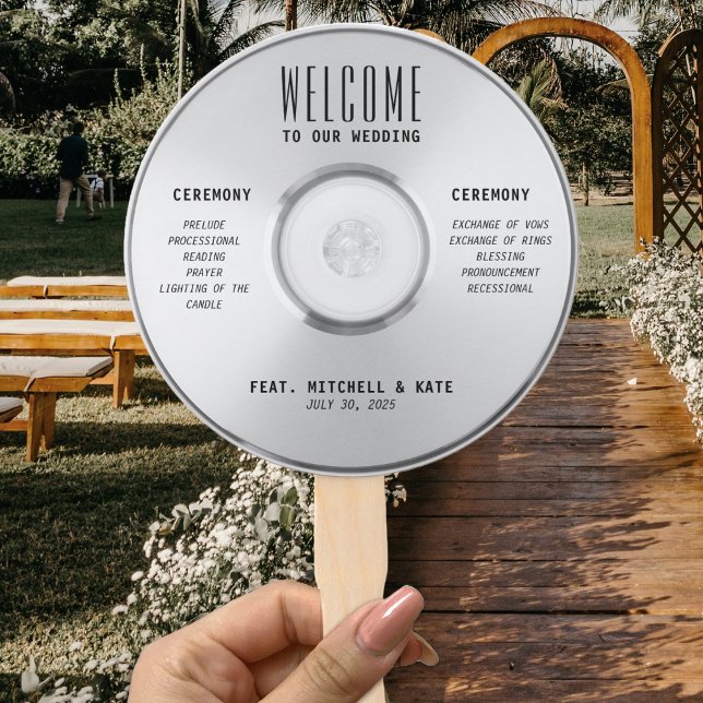 Music CD Wedding Hand Fan (Music CD Wedding Hand Fan
)