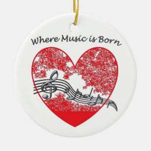 Music Ceramic Tree Decoration
