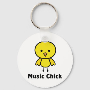 Music Chick Key Ring