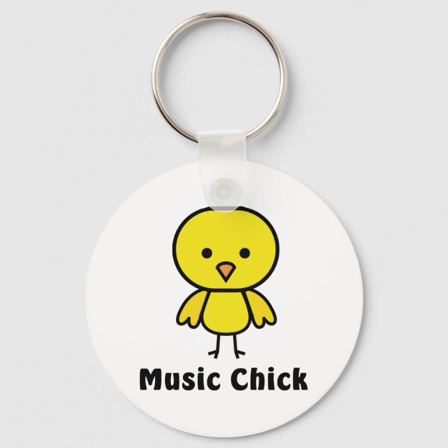 Music Chick Key Ring (Front)