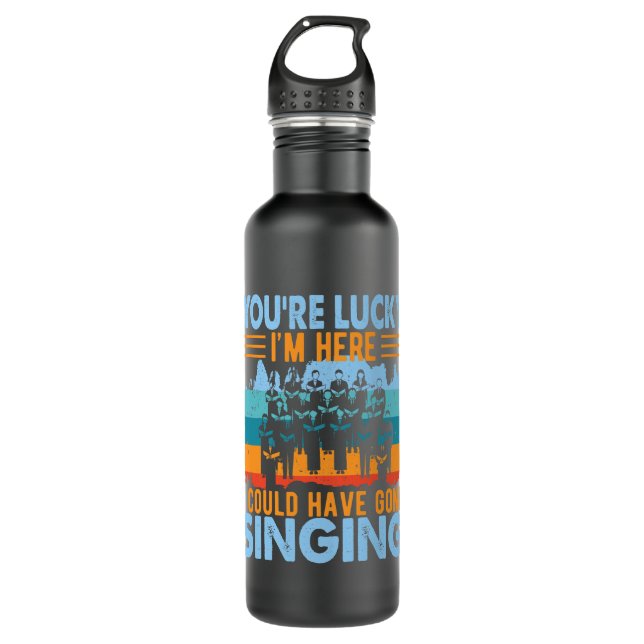 Music Choir gifts Musician Singer 710 Ml Water Bottle (Front)