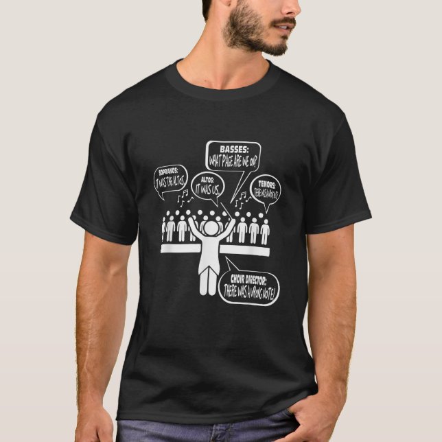 Music Choir Singing Members Sayings Funny Christma T-Shirt (Front)