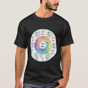 Music Circle Of Fifths Music Note Music Teacher Mu T-Shirt