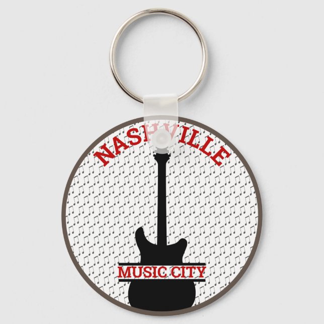 Music City  Nashville Key Ring (Front)
